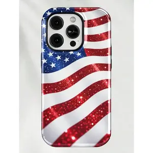 Offers High-Strength Drop Protection | Stars Stripes And Shimmering Flag Pattern  17 Pro Max Case | Premium Craftsmanship Ensures Pattern Won't Peel Off | Valentine's Gift, Birthday Gift-I Guarantee It's The Perfect Present For Yourself Or Your Loved One