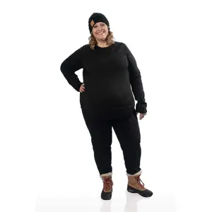 Plus Size Thermal Top | Black