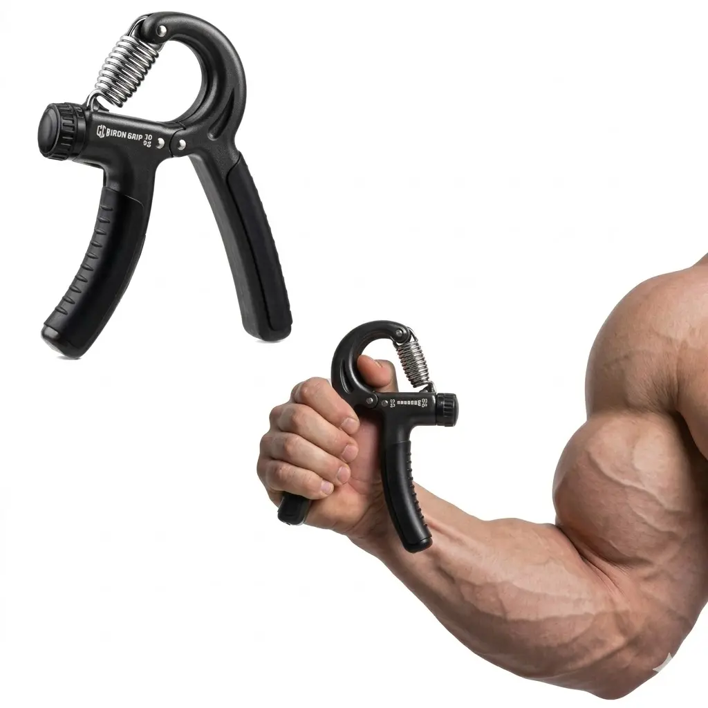 Ergonomic Hand Grip Exerciser - Adjustable Workout Equipment with 11-132 Lb Resistance, Non-Slip Handle, Forearm Wrist Training Builder for All Levels, Home Fitness & Boyfriend Gift, Home Fitness Equipment