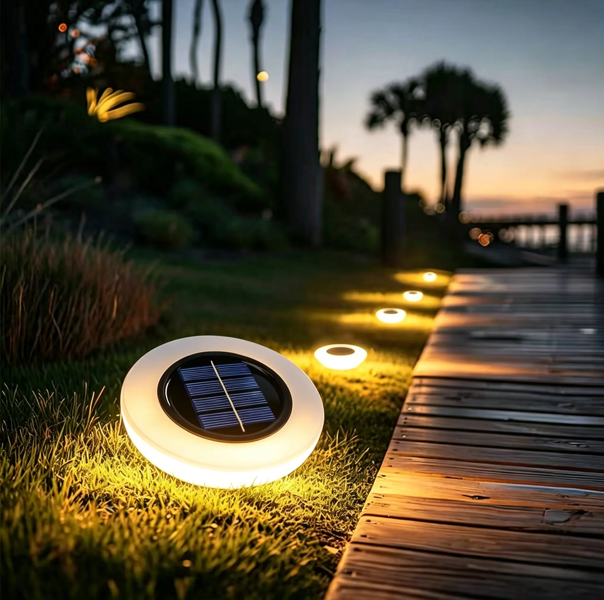 Solar Post Lights - Modern Waterproof LED Lanterns with Dusk-to-Dawn Sensor, Water Resistant Outdoor Patio Lights for Curb Appeal, Patio Decor & Backyard Glow Up Post Columns