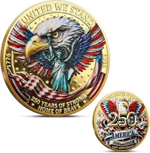 USA 250th Anniversary Coin 1776–2026, Independence Day Metal Coin Collectible, Patriotic American Souvenir Gift for History Lovers Coin Enthusiasts