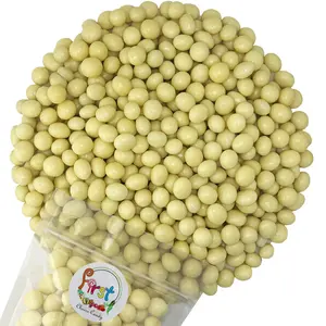 White Chocolate Covered Roasted Espresso Coffee Beans 2 LB Bag