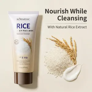 【BUY 1 GET 2 FREE】Glow-Boosting Rice Foam Cleanser with Niacinamide | Mild Korean Gentle Face Wash, Deep Hydration & Dull Skin Brightening | Made in Korea – 60g