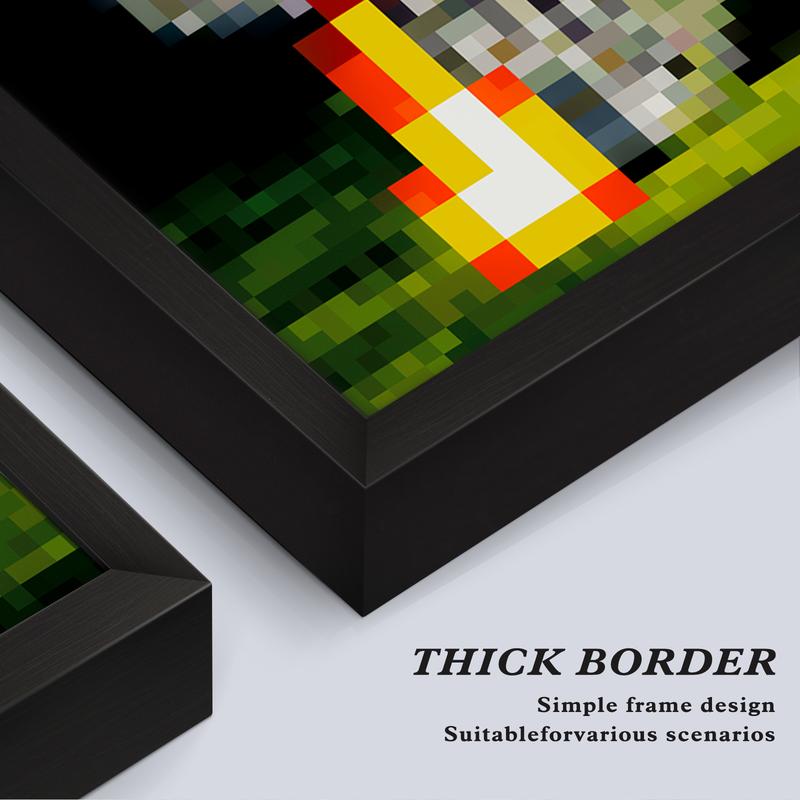 Minecraft Posters Burning Artistic High-Quality Print,Game posters,Anime posters,Vibrant Colors Rustic Charm Stunning Visuals Trendy Funny Wall Art Dorm Room Decor Pixel Art for MC Fans - Decoration Items