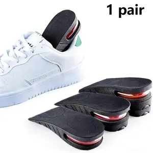 Invisible height-increasing insoles, 1 pair of soft shock-absorbing height-increasing insoles, detachable and portable daily-use comfortable height-increasing insoles, new product discount, breathable height-increasing insoles, soft and elastic insoles