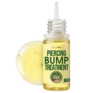BodyJ4You Piercing Keloid Bump Removal - Natural Oil Piercing Bump Treatment - Nose Septum Belly Ear Cleaner Soothing Skin Recovery Solution - Safe Care Piercing Reduce Appearance Scars