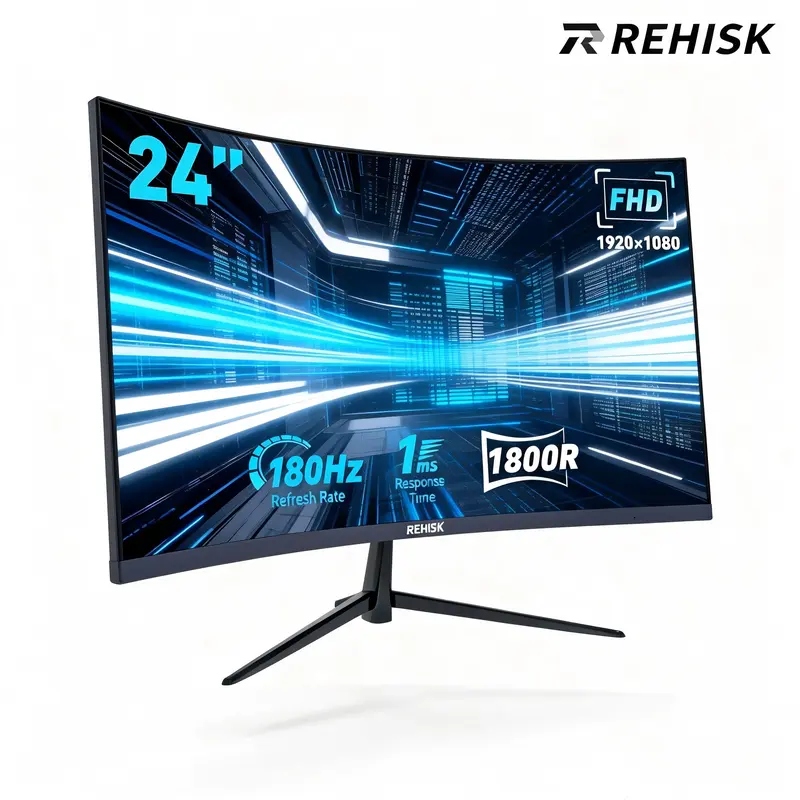 New 180Hz Curved Gaming Monitor for PS5, Xbox & PC  1ms FHD IPS Display | Ultra Smooth FPS, Low Motion Blur, FreeSync