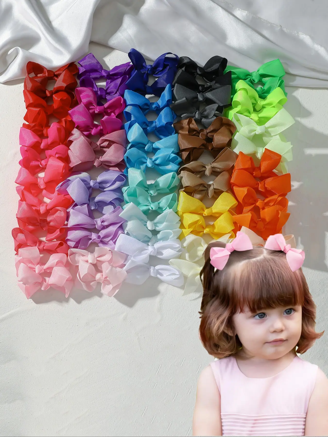 60pcs Cute Woven Hair Clips, Fun Hair Clips, Multicolor Butterfly Design, All-Season Safe Accessories, Perfect Daily Wear & Holiday Gifts, Super Cute Clips, Hair Decor