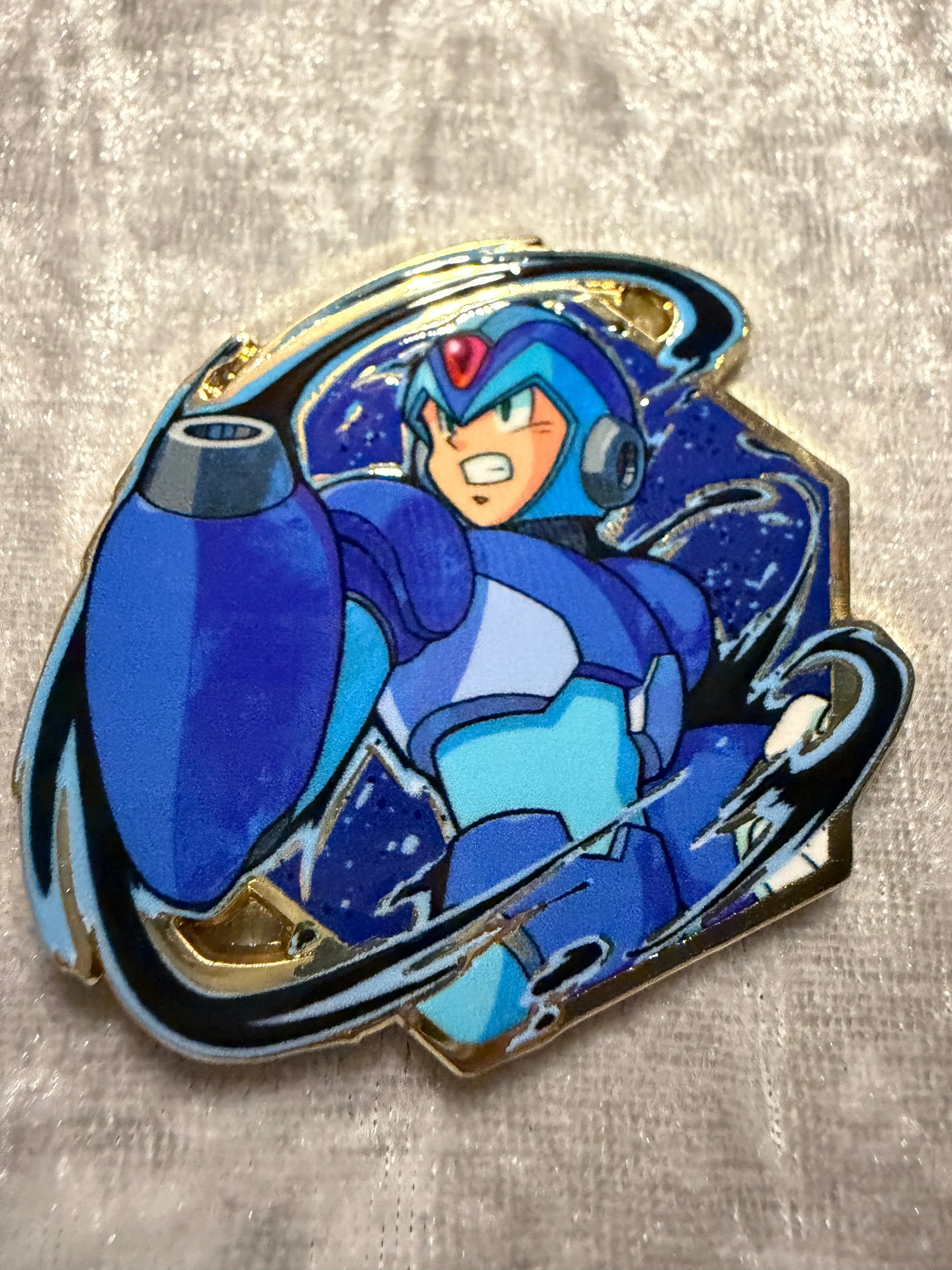 Mega Man X Enamel Pins, Officially Licensed Painterly Style Blind Bag Collectible, 1.9-2.4 Inch Lapel Pin with Rare Chaser Chance, Collectible Pins, Size 1.9–2.4"