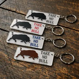 Take No Bull Keychain, Handmade & Stylish Design, Practical Casual Fashion Accessory for Daily Use