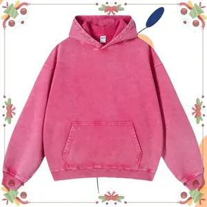 Womens Oversized Hoodie Couples Heavyweight Hoodies Vintage Acid Wash Hoodie Cotton Fleece Hoodies For Women