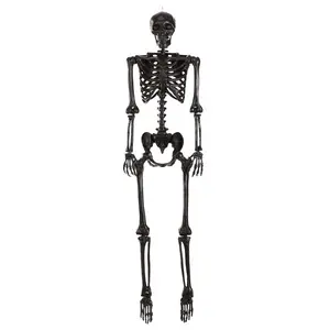 5FT Crazy Bones Poseable Skeleton in Black Decoration