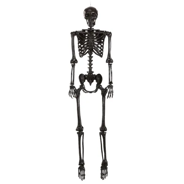 5FT Crazy Bones Poseable Skeleton in Black Decoration
