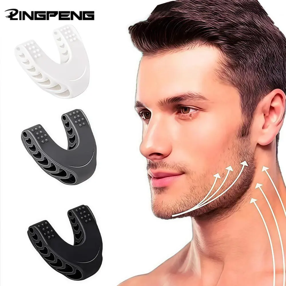 U Shape Jaw Exerciser for Face Fitness, 1 Count Chew Ball for Jawline Training, Effective Bite Breaker to Strengthen Face Muscles, Jaw Enhancer