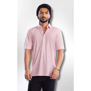 The Dressy Polo Oxford Spread Collar Pink
