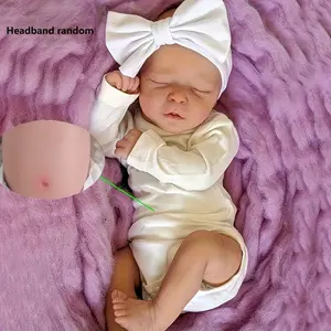 Lifelike 18-Inch Reborn Youngsters Doll - Soft Vinyl, Hand-Painted 3D Skin & Visible Veins - Includes Clothes, Soothing Item, Feeding Container & Birth Card - Ideal for Gifts & Collectors