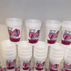 Custom Foam Cups – Bulk Pack for Events, Birthdays, Weddings & Small Business (10–25)