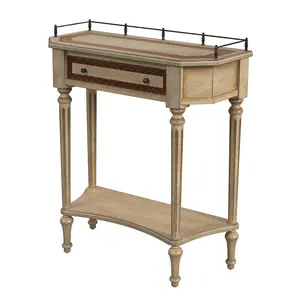 Charleston One Drawer Console Table in Beige  0883424