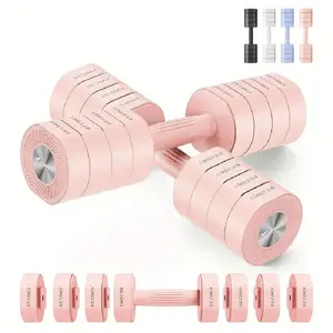 Adjustable Dumbbell Set Of 2, 4 In 1 Hand Weights For Women At Home, Free Weights Dumbbells Each 2.2lb 4.4lb 6.6lb 8.8lb, Weight Set For Home Gym Exercise Training