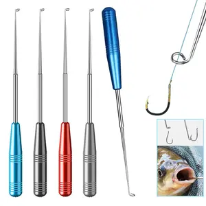 Outdoor blind poke hook remover Deep throat stainless steel hook remover Lightweight aluminum alloy handle Multifunctional fishing hook remover