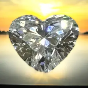 Heart Pendant 5.14 Carat Lab