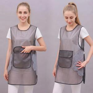 Translucent Waterproof Kitchen Apron with Pockets & Velcro Closure for Gardening Painting & Food Service Ideal for Kitchen Use