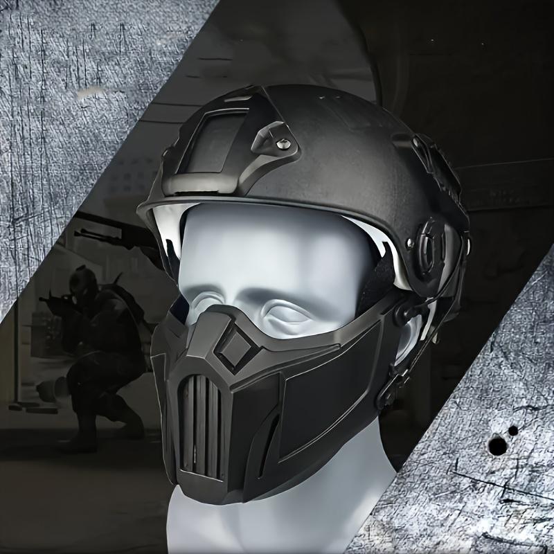 Cyberpunk Edge Full Face Tactical Mask - Breathable with Visor, Protect in Style for Airsoft, Halloween Cosplay, Accessories