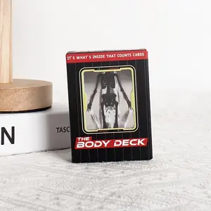 The Body Deck Creative And Quirky Human Anatomy Playing Cards, Ergonomic Design Playing Cards, Plastic 3D Skeleton Design, Fun Learning Tool for Anatomy Enthusiasts, Suitable for Tabletop Games, Halloween, Christmas, Valentine'S Day, Thanksgiving