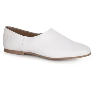 LMDI White Leather Loafer