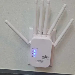 WiFi Extender WiFi Repeater, 1200Mbps Dual Band 2.4GHz-5GHz Signal Booster with 6 High-Gain Antennas (Covers Up to Wide Home Areas)