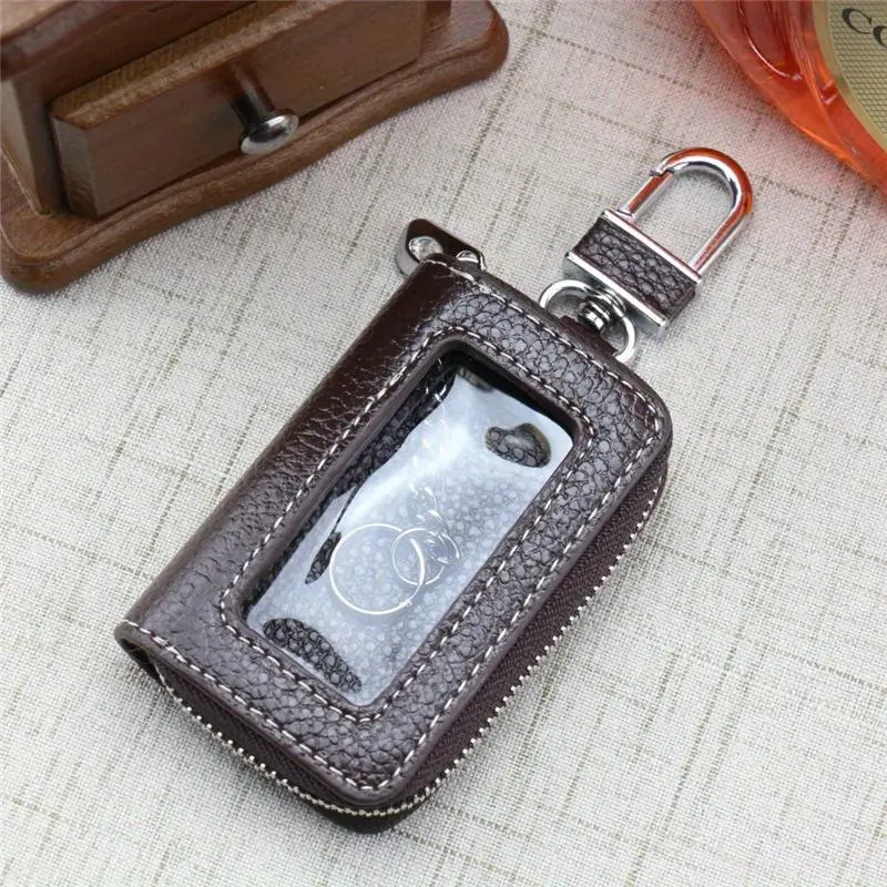 Keep Your Car Keys Organized & Secure - Portable Key Holder for Car with Zipper Case & Metal Hook, Car Key Accessory