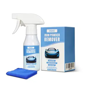 Rust Remover Spray Iron Cleaner, Metal Stainless Steel Polish for Car Wheels Tires Cookware Grills Sinks Tools, Fast Rust Stain & Iron Particle Remover, Gentle Safe Formula with Long Lasting Rust Prevention, Easy to Use 120ml