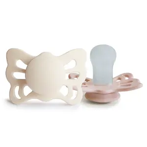 FRIGG Butterfly Anatomical Silicone Pacifier 2-Pack (0-6 Months) FRIGG Butterfly Anatomical Silicone Pacifier 2-Pack (0-6 Months)