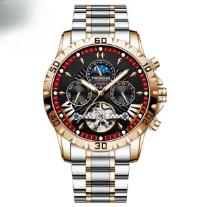Swiss Brand Waterproof Automatic Mechanical Watch Mens Wristwatch Live Broadcast