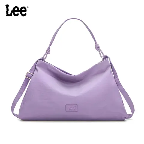 Lee Women's Plain High-Capacity Nylon Crossbody & Shoulder Bag - Adjustable Strap, Easy Grab-and-Go Hobo Style, Casual & Commuting Use, Christmas Gift (Crossbody Bags for Women)
