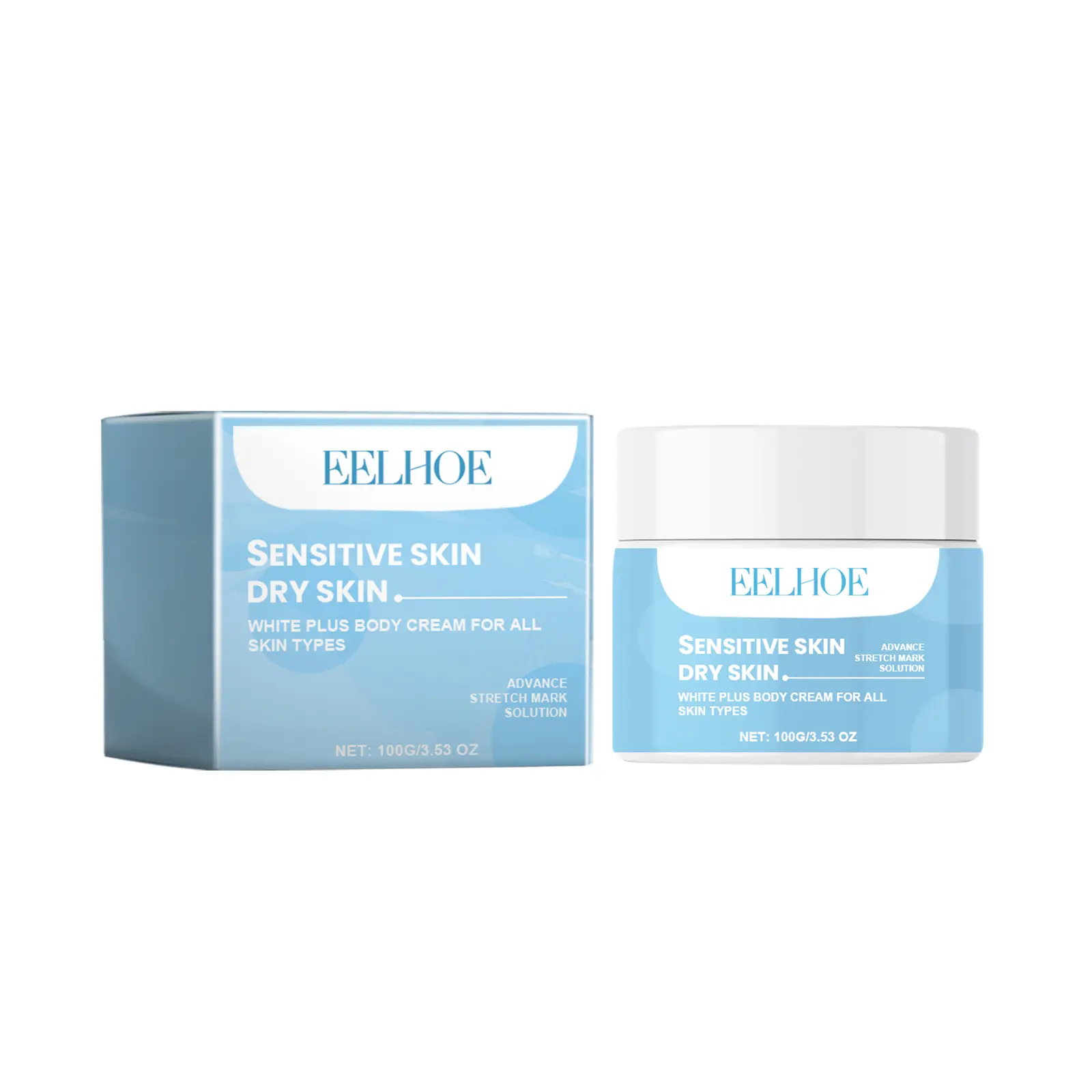 EELHOE Women's Anti-Wrinkle Skin Firming Body Care Cream - Collagen, Peppermint Leaf Extract, Vitamin C, Lightweight, Anti Aging Moisturizing, Nourishing, Hydrating, Brightening, Skin Elasticity Boosting, Moisture-Rich Body Moisturizer