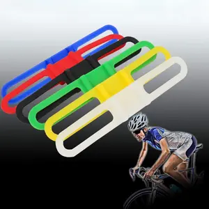 Silicone Bike Handlebar Strap, Bike Handlebar Strap, Bicycle Light Fixing Strap, Suitable for Headlight & Flashlight, Bicycle Accessories
