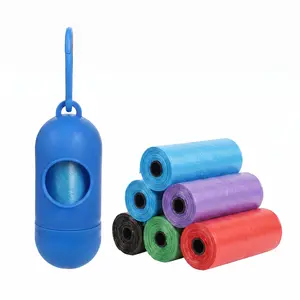 Dog Poop Bags, Thick Leakproof Pet Waste Cleanup Bags with Dispenser for Outdoor Walking, Home Use size