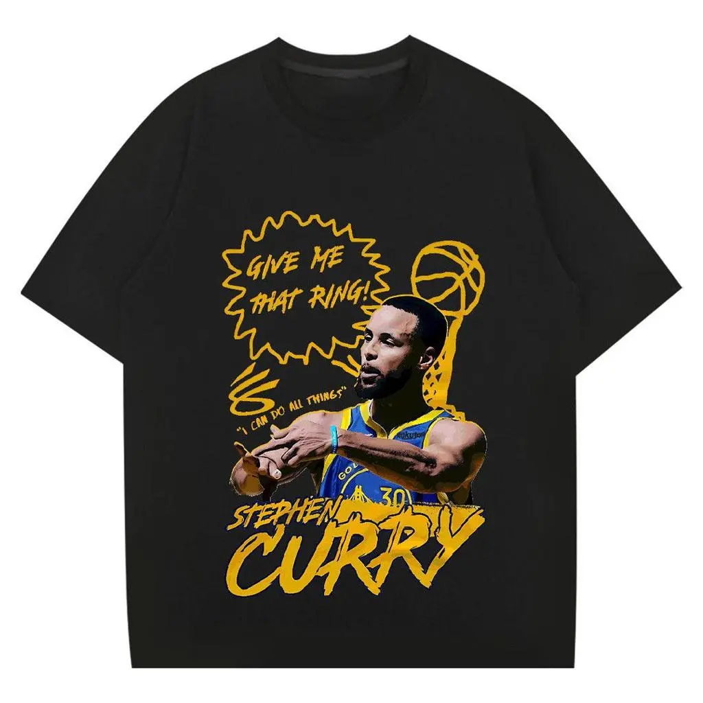 Stephen Curry Basketball Sports Casual T-Shirt Retro Sport Fan Tee