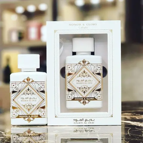 Lattafa Bade’e Al Oud Honor & Glory Unisex Fragrance EDP - 100ml Arabic Perfume Bottle, Rich and Exotic Oud Scent, Long Lasting Fragrance for Everyday Wear, Special Occasions