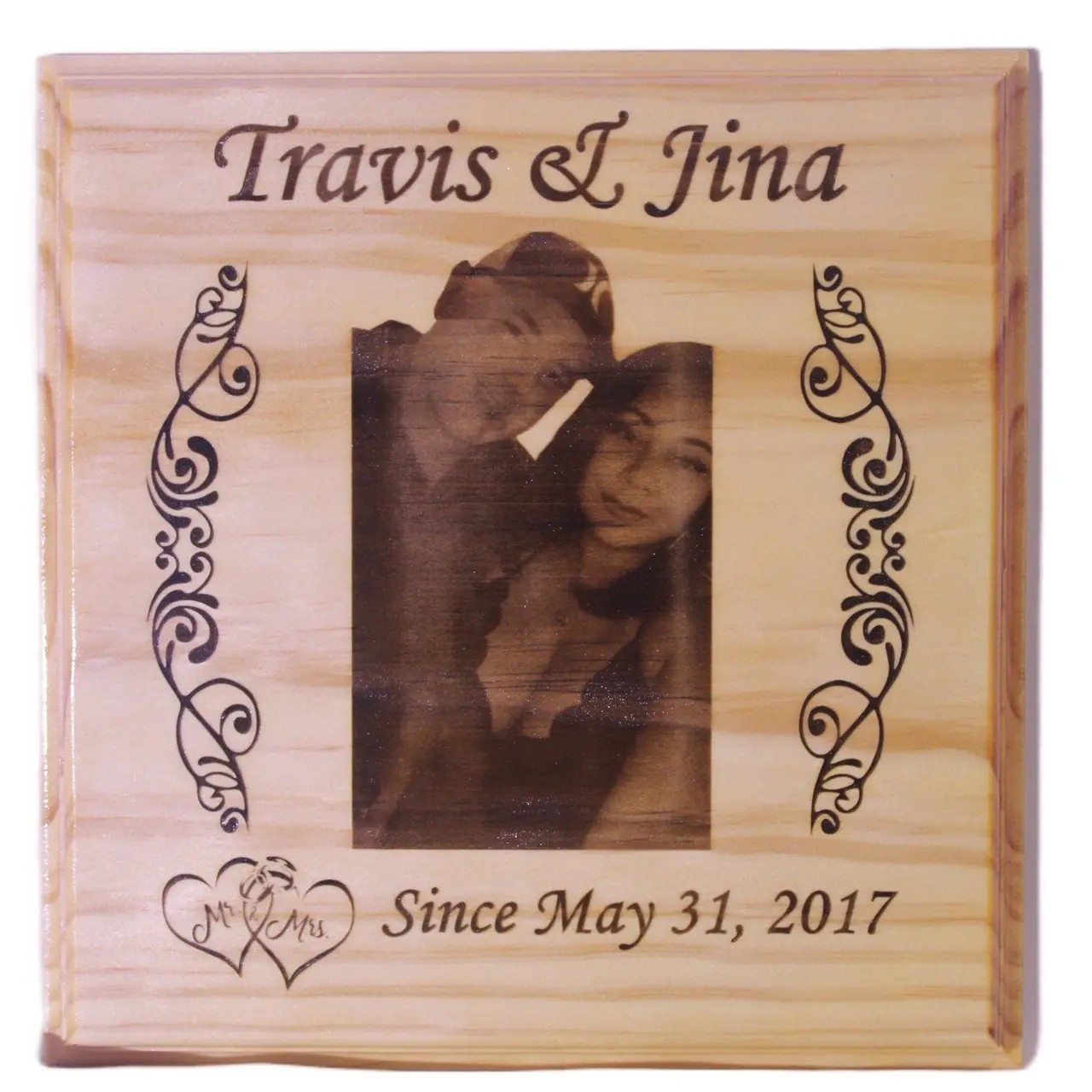 Custom Engraved Photographic Image Plaque 11" x 11" - Personalized Gift for Homeowners