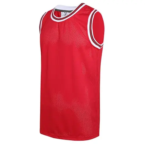 White/Black/Red Neck red Jersey