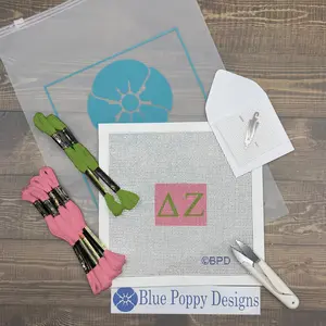 Delta Zeta 2x2 Needlepoint Kit