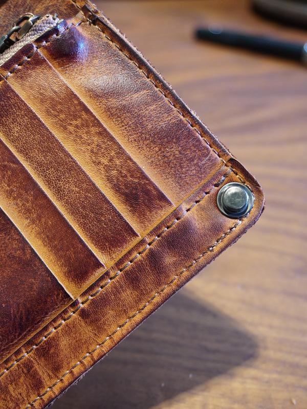 Large Capacity Leather Wallet - Handmade Vegetable Tanned | Metal Zipper, Multi Card Slots for Cash/Cards/Change