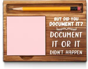 Funny Sticky Note Holder Gifts for School Administrator, Counselor, Psychologist, Social Worker, HR, Nurse, Admin Assistant, Office Desk Self-Stick Note Pad Holders