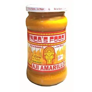 Inca's Food Aji Amarillo - Yellow Hot Pepper Molido/paste 10.5oz - Product of Peru