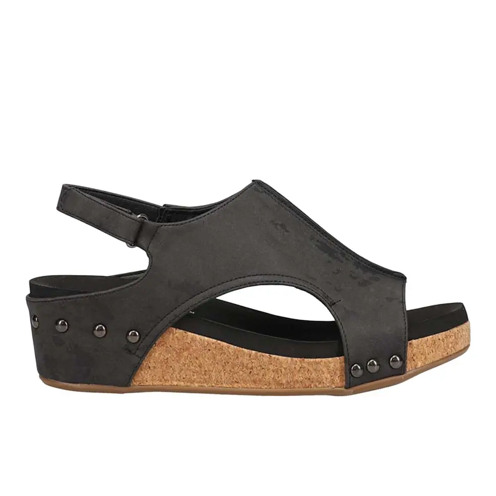 Corkys Womens Volta Ii Studded Slingback Casual Sandals Casual Mid Heel 2-3" - Black