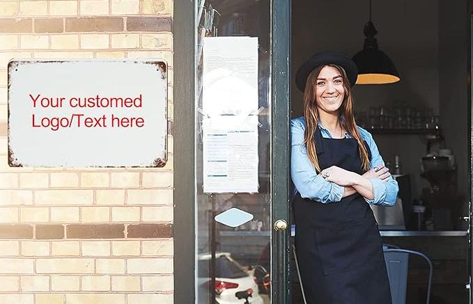 Custom 8x12 Inch Tin Signs Design with Your Own Image/Logo/Text Metal Sign Vintage Style for Wall Outdoor Road Signs Decor Indoor Gift Business Yard Vertical/Horizontal Custom 8x12 Inch Tin Signs Design with Your Own Image/Logo/Text Metal Sign Vintage Style for Wall Outdoor Road Signs Decor Indoor Gift Business Yard Vertical/Horizontal