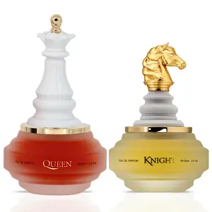 Checkmate White Knight & Queen Check Mate Eau De Parfum Spray 100ml (3.4 oz) By Armaf (Bundle)