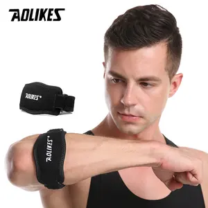 AOLIKES 1Pair Adjustable Elbow Support Basketball Golf Elbow Support Strap Elbow Pads Lateral Pain Syndrome Epicondylitis Braces